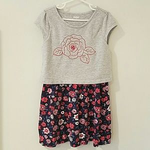 GYMBOREE Floral Embroidered Dress sz 7